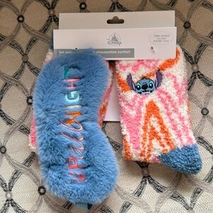 Disney Paris Stitch Eye Mask And Socks